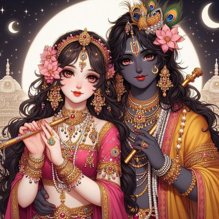 aesthetic radha krishna wallpaper phone