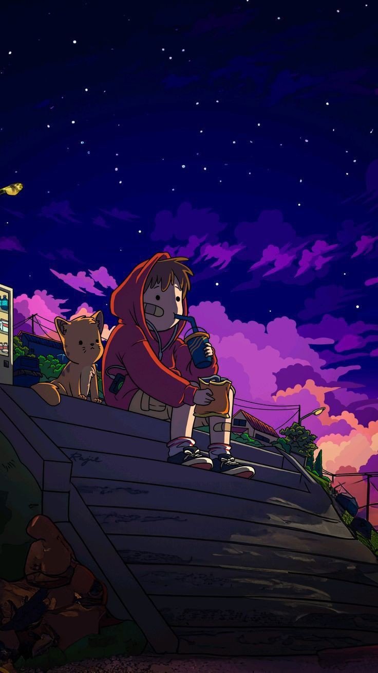 alone anime girl dp aesthetic