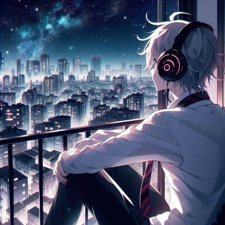 anime alone girl drawing