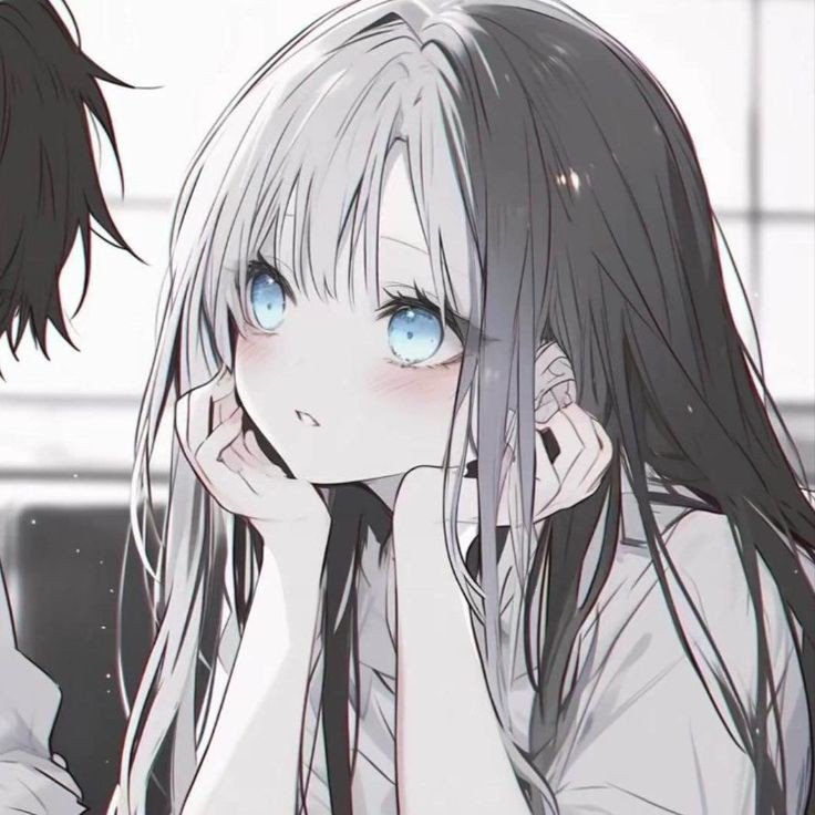 anime wallpaper black and white