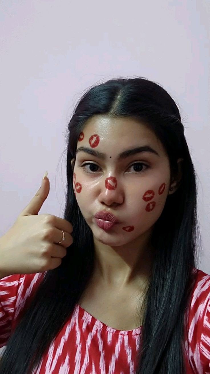 attitude hide face girl pic