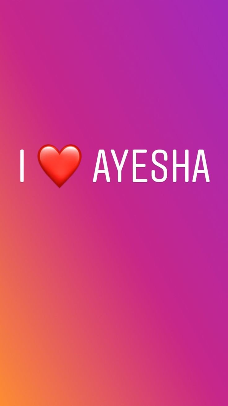 ayesha 3d name image