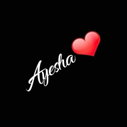 ayesha name dp boy