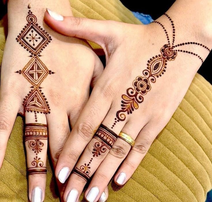 back hand mehndi design arabic easy