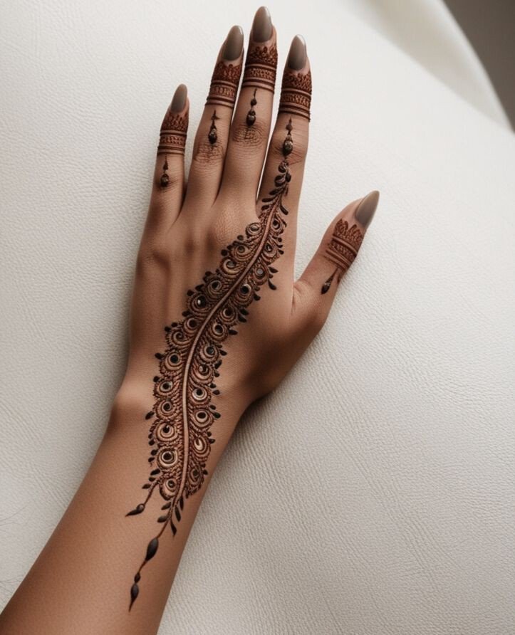 back hand mehndi design boys