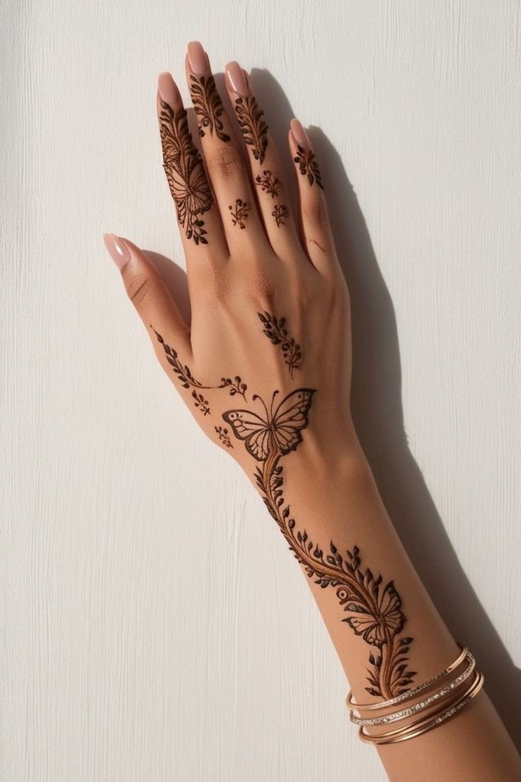 back hand mehndi design boys