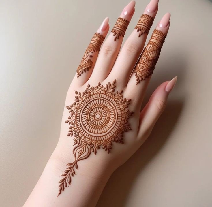 back hand mehndi design easy and simple