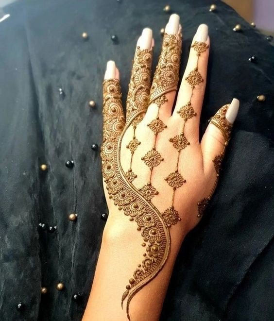 back hand short stylish mehndi design simple and beautiful