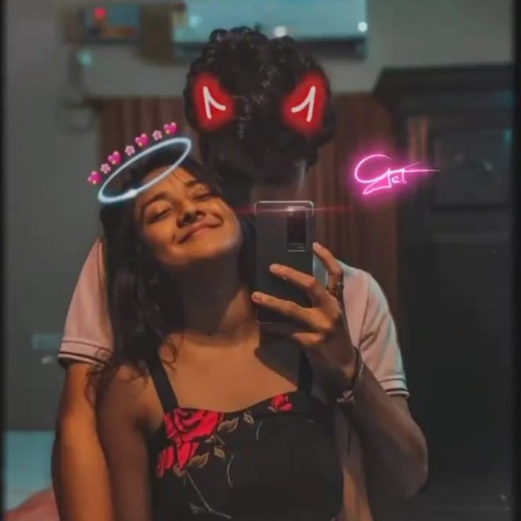 couple dp black background