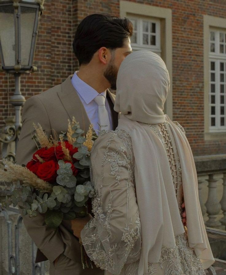 couple dp cartoon boy and girl islamic