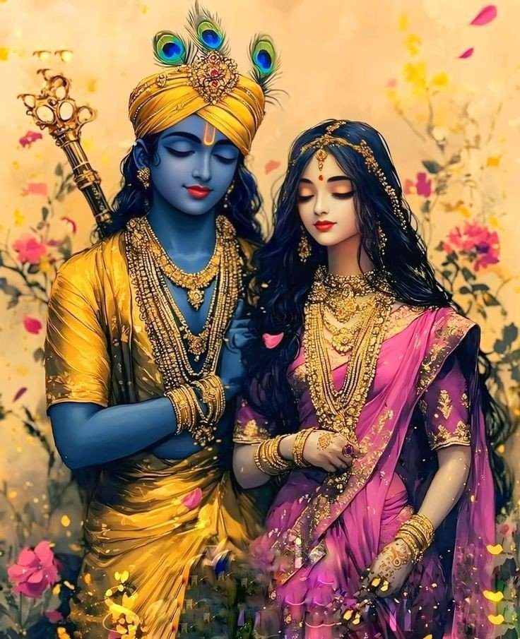 cute radha krishna dp for whatsapp