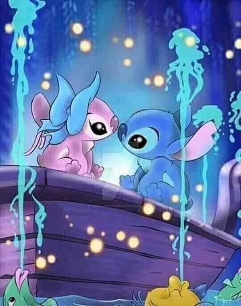 gif stitch and angel wallpaper