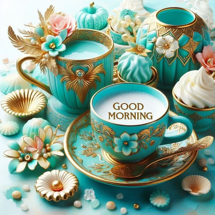 good morning coffee and flower images