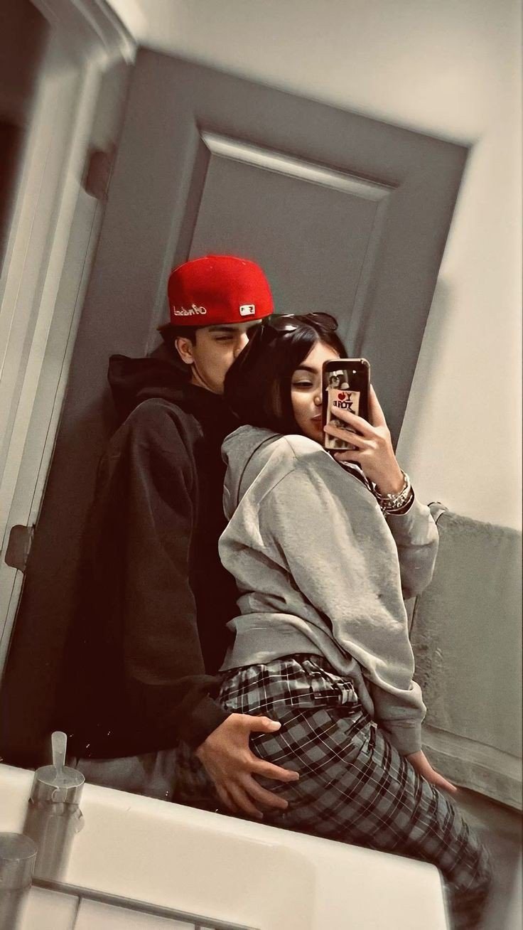 half half instagram cute couple dp animation