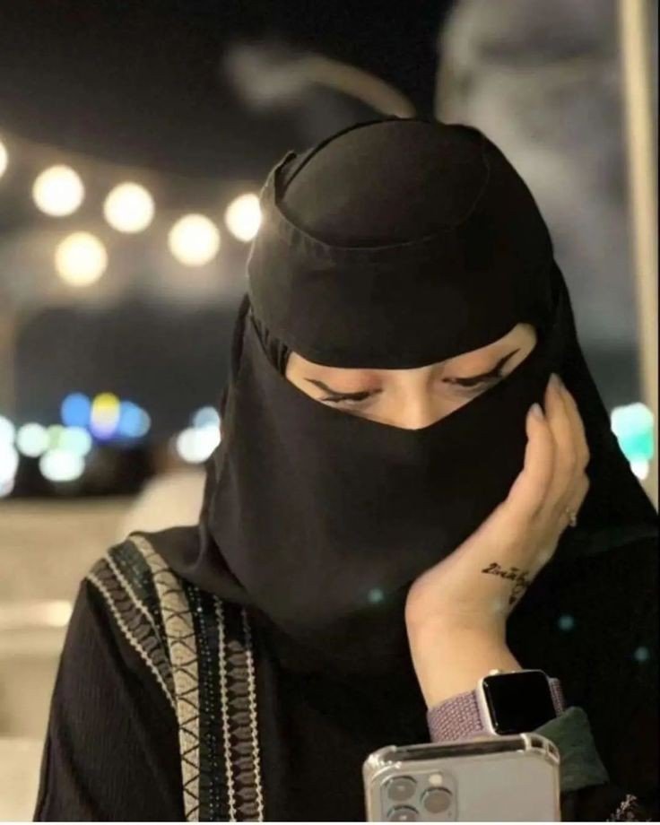 hijab girl dp back side islamic