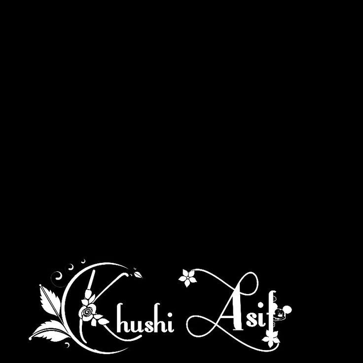 khushi name photo frame