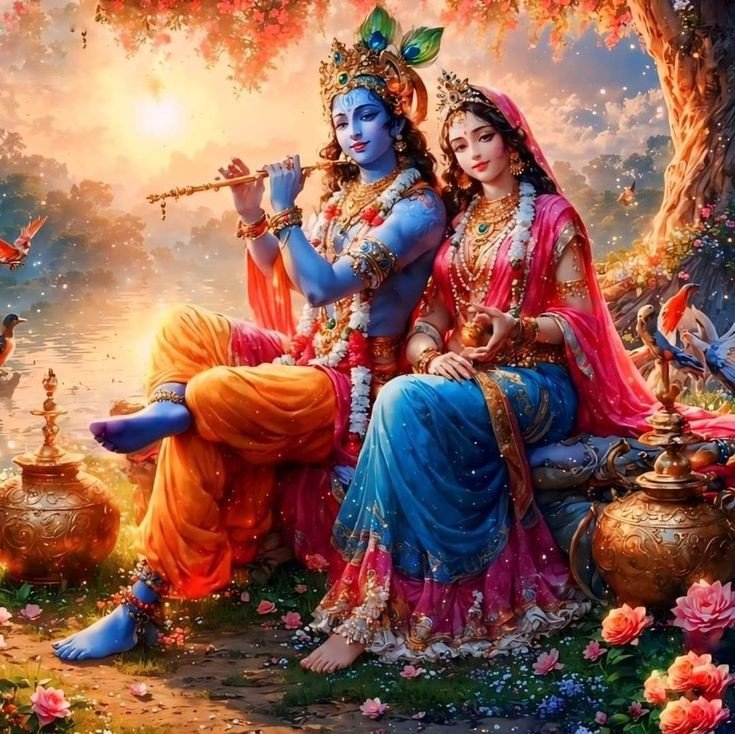 little radha krishna images