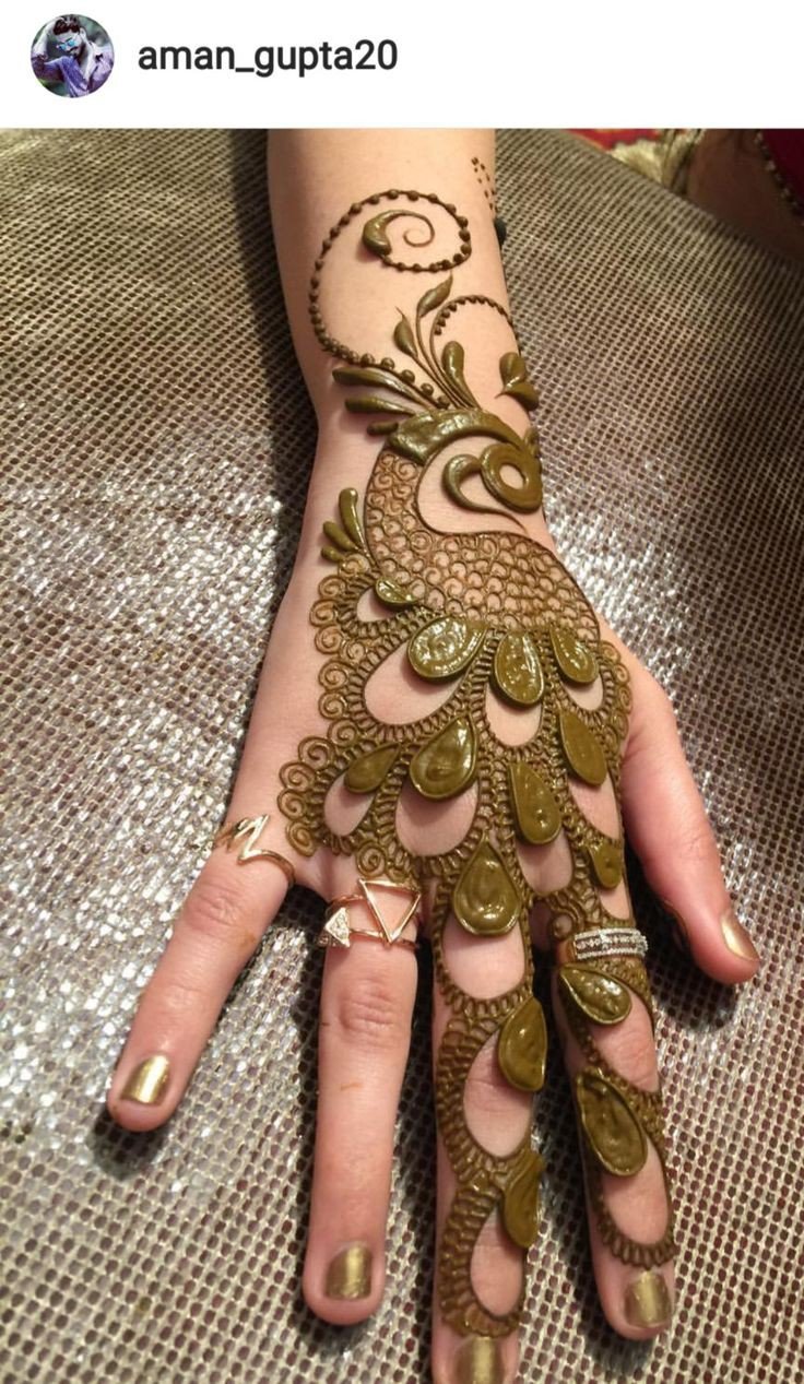 mehndi design photo back hand stylish arabic