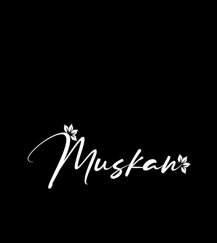 muskan 3d name image