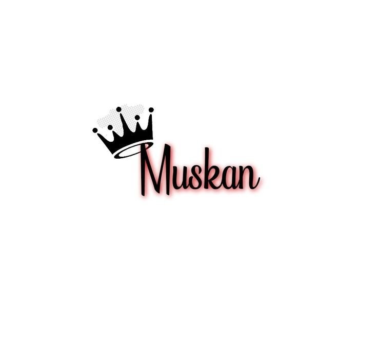 muskan 3d name image