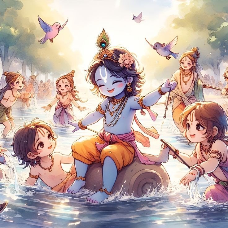 radha krishna dp anime