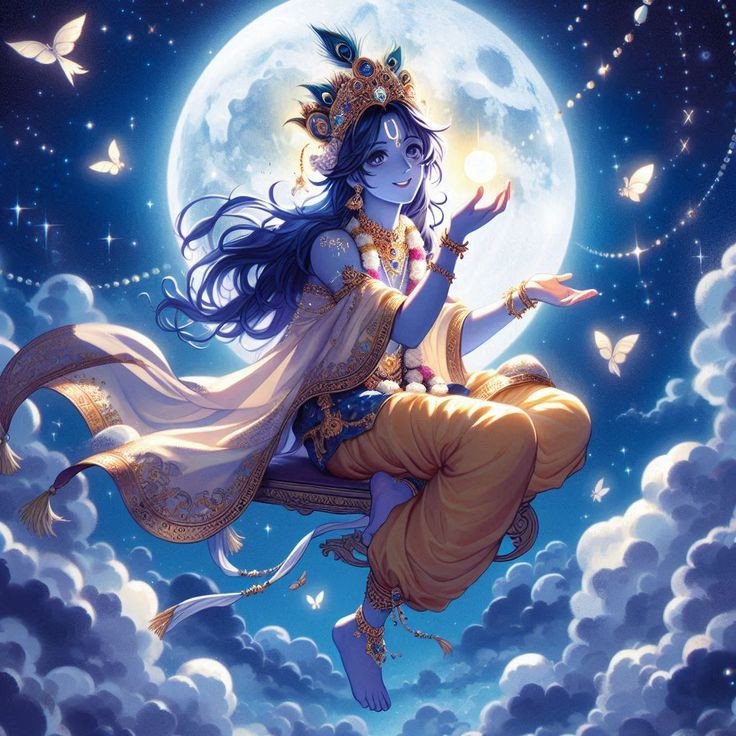 radha krishna wallpaper cartoon hd 4k