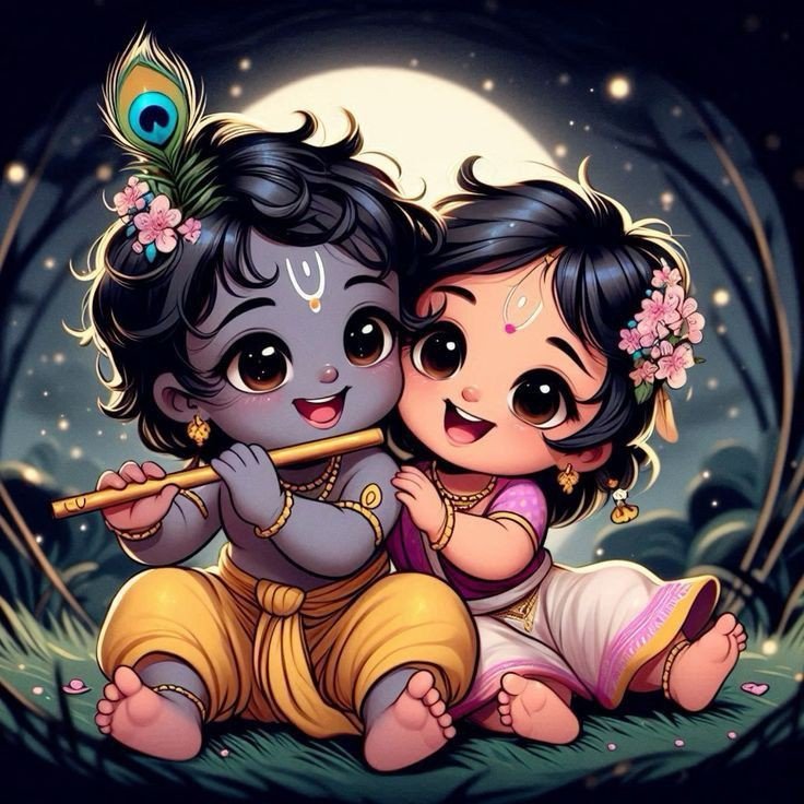 radha krishna wallpaper hd 4k child