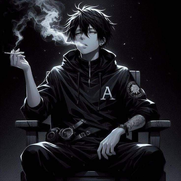 sad dp boy cigarette