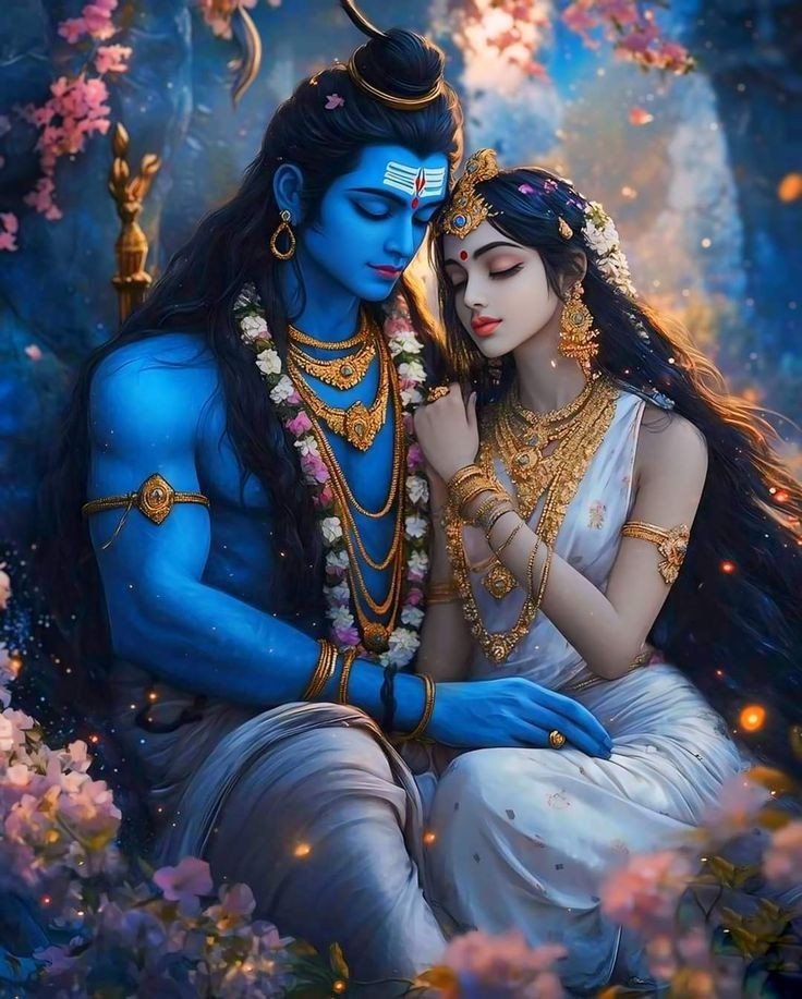 shiv parvati black and white images